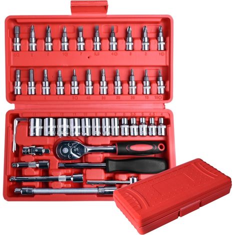 SET DI CHIAVI A BUSSOLA, CHIAVI TORX, CRICCHETTO, 46 PEZZI