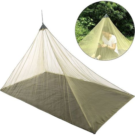 Moustiquaire de camping — d'extérieur monocouche sac rangement Légère et seule Vert (1/5)