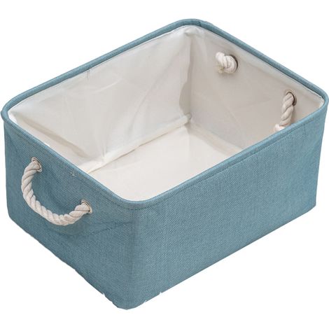 Panier De Rangement - Panier Avec Poignées Pour Vêtements Jouets Livres Bureau Salle De Bain Chambre D Enfant - Lot De 1 (1/5)
