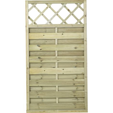 Plus Zaun Bergen mit Rankgitter 90 x 165 cm Druckimprägniert