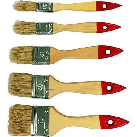 Set di 5 Pennellesse Blinky con manico in legno