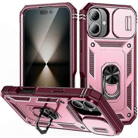 Coque TPU PC Hybride avec Béquille et Cache-Objectif Coulissant pour Téléphone 17, Protection Antichoc Robust (1/5)
