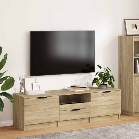 vidaXL Mueble de TV roble Sonoma 140x35x40 cm madera de ingeniería (1/5)