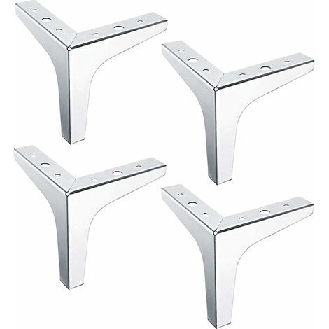 Gambe per mobili triangolari moderne Gambe per mobili intercambiabili in metallo Gambe per mobili triangolari TV Basi per mobili Gambe per tavolini da divano fai da te Tavolino da caffè in acciaio 4 p (1/5)