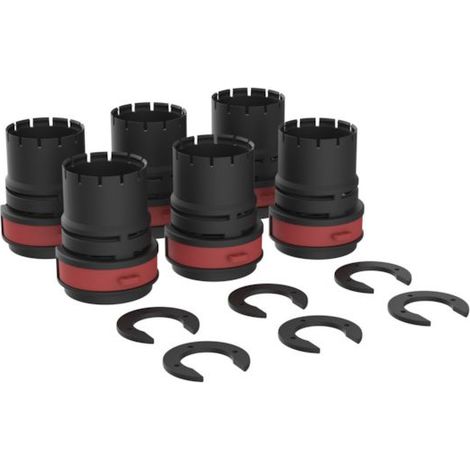 Mécanisme de verrouillage BetteLevel B57-0424 avec clip de déverrouillage, pour 6 pieds de fixation, pour receveur et surface de douche.
