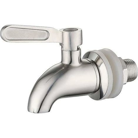 Distributeur d’eau rotatif en acier inoxydable 304, robinet 16 mm pour jus, bière, vin, fontaine à boisson, rechange argent