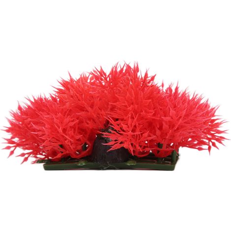 Lot de 3 plantes aquatiques artificielles pour aquarium, en plastique, pour la décoration et l'aménagement paysager. (1/5)