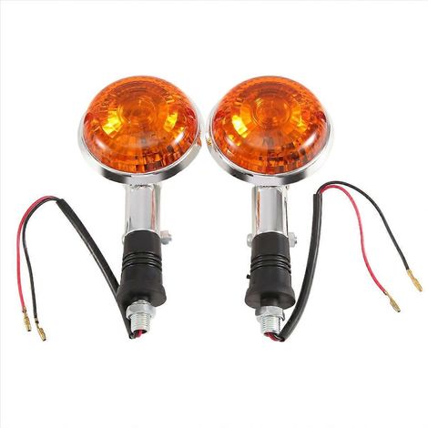 Clignotants ronds ambrés pour moto Yamaha Road Star Virago V StarJXLGV (1/5)