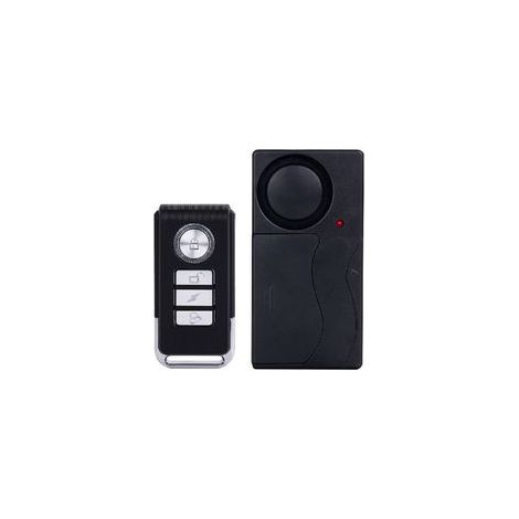 Alarme Antivol Moto Vélo 105dB, Détecteur Vibrations Sans Fil avec Télécommande, Sécurité pour Porte Fenêtre Voiture (1/3)