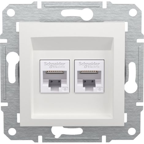 Schneider Electric RJ45-Datendose Asfora Weiß (RAL 9003) EPH4870121D 1 St.