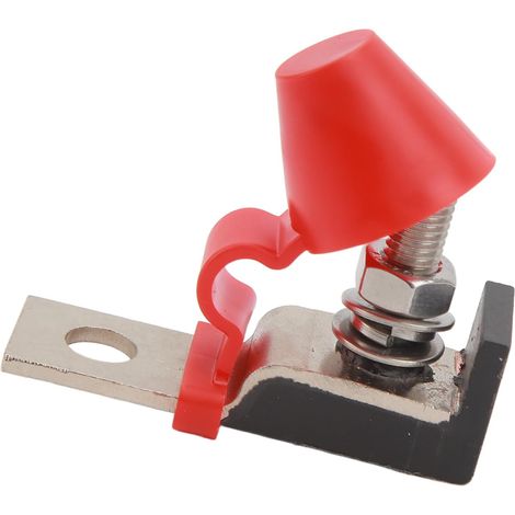 Kit de bloque de fusibles de montaje en terminal impermeable de 58 V para protección de circuito de batería de grado marino, fácil instalación para múltiples baterías de encendido, embarcaciones y veh (1/5)