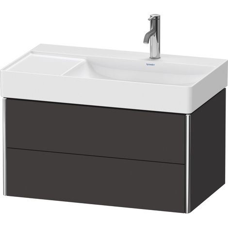 Duravit XSquare Meuble sous-lavabo suspendu, 2 tiroirs, vasque à
