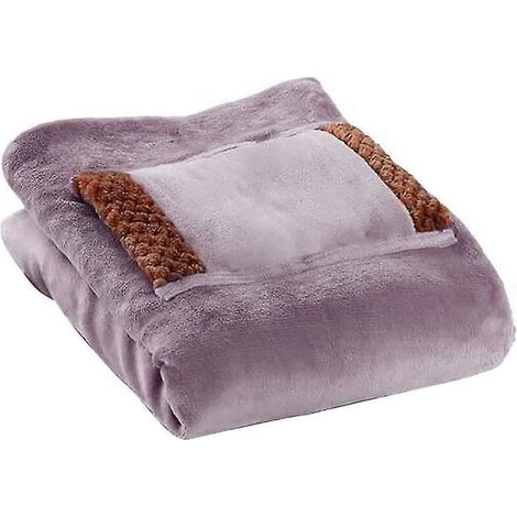 Couverture chauffante châle chauffant électrique. Coussin chauffant électrique en velours ultra doux de 31,5 po x 23,6 po. Couverture de jet chauffant rechargeable USB portable pour la maison C