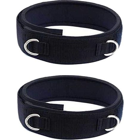 Sangles de cuisse de fitness en 2 pièces, rembourrées en néoprène, accessoire réglable pour l'entraînement musculaire, adaptées au taekwondo, au football, à la course à pied, pour hommes et femmes (1/3)