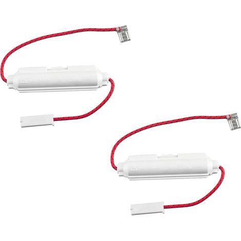 2er-Pack Hochspannungssicherungen (5 kV, 0,8 A) für Mikrowellenherde. Universeller Sicherungshalter für Mikrowellenreparaturen. Weißes Ersatzsicherungszubehör für Mikrowellenherde.