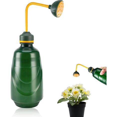 Petit arrosoir pour plantes d'intérieur (vert) Mini arrosoir manuel 450 ml Inversible Convient aux petites plantes, boutures, fleurs et semis (1/5)