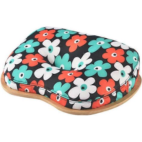 Support pour ordinateur portable avec coussin intégré, table portable en bambou pour ordinateur portable de 14 pouces. (1/4)