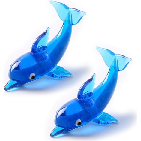 Ornement en verre fait main, figurine décorative d'animaux marins, collection animaux marins, cadeau de Noël ou d'anniversaire, presse-papier en verre (1/5)