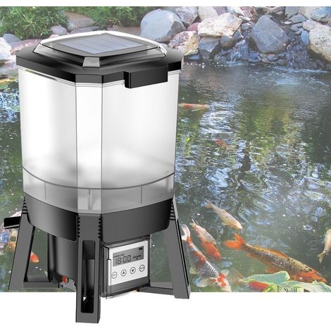 Distributeur solaire de nourriture bassin de jardin. Qualité pro (1/5)