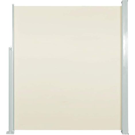 vidaXL Patio Retractable Side Awning 120x500 cm Cream