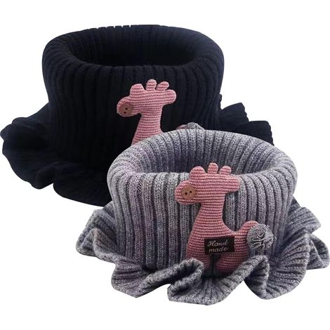 2 Pièces Tour de Cou Enfant, Cache Cou Enfant Chaud, Snood Enfant Cercle, Tour de Cou Enfant Garcon À lépreuve Du Vent, Tour de Cou Fille, Tour de Cou Bebe Printemps Automne Hiver Echarpe (1/5)