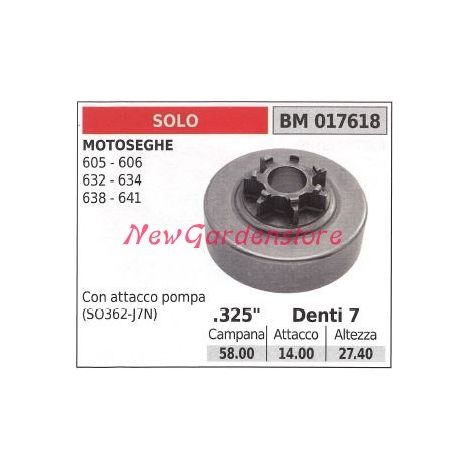 Pignone SOLO motore motosega 605 606 632 634 638 641.325' denti 7 017618