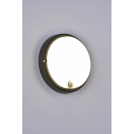 APLIQUE LED PLAFON NEGRO CON SENSOR