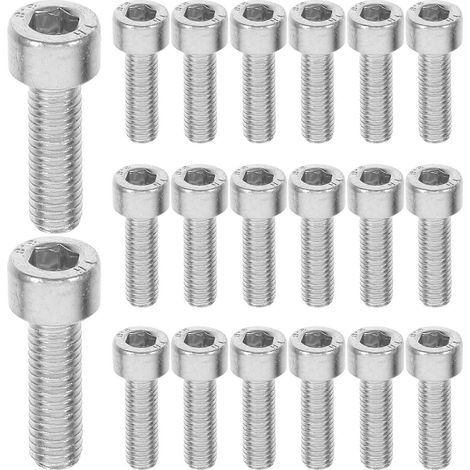30 vis à tête hexagonale creuse : boulons cannelés M5x15 mm de remplacement pour la réparation du démarreur de tronçonneuse - Kit de vis à tête hexagonale creuse pour tronçonneuse à essence (1/4)