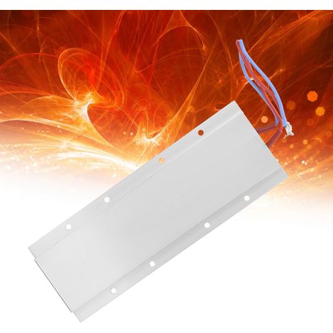 Plaque chauffante PTC isolée, boîtier en aluminium, 170 x 62 x 6 mm, 220 V CA, 200 °C (1/5)