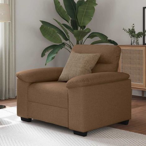 Sessel Braun 60 cm Stoff vidaXL (1/5)