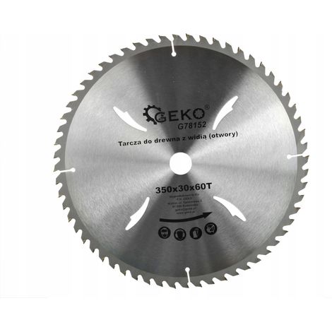 Lama per sega circolare geko g78152 350 mm 60 denti carburo (1/3)