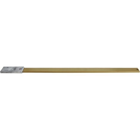 Barre de gâche ISEO 97040006 1 m Métal gris et or
