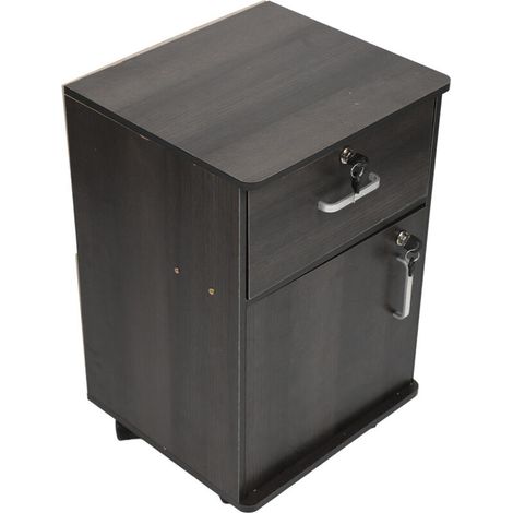 Classeur Mobile, Classeur Mobile Robuste sous Le Bureau pour la Maison (Couleur Noyer) (1/5)