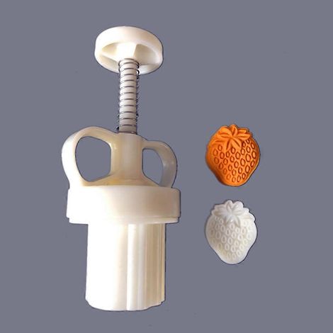Moule à gâteau de lune pour la Fête de la Mi-Automne, emporte-pièce fraise 25 g, à faire soi-même (1/4)
