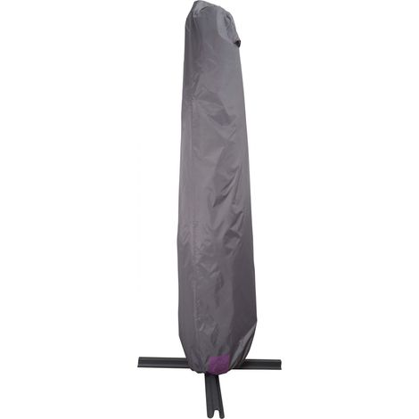 Housse de parasol déporté 230 x 45 cm gris (1/5)