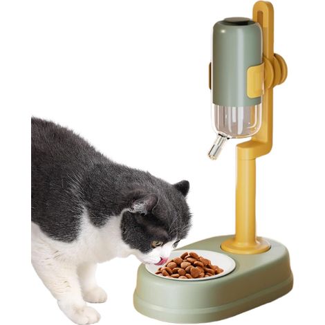Distributeur d'eau potable automatique pour animaux de compagnie - Bouteille anti-goutte - Gamelle réglable en hauteur avec capacité de 750 ml - Pour hamsters, écureuils et hérissons (1/5)