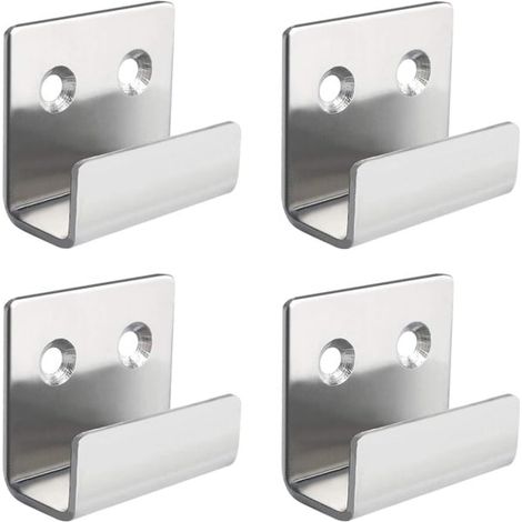 Kleiderstange aus Edelstahl, Bilderhaken, Spiegelklemmen, Spiegelhalterung, Aufhängeset (15 mm Innenbreite) – AquaForge