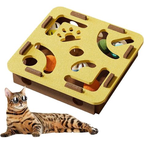 Jouet Puzzle pour Chat Jouet Puzzle pour Chaton - Planche à (1/5)