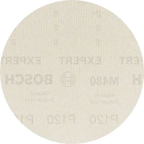 Bosch 50x Abrasifs reticules EXPERT M480 (pour Peinture sur bois, Bois dur, O 125 mm, Grain 120, Professional Accessoire Ponceuse excentrique, Ponceuse excentrique) (1/8)