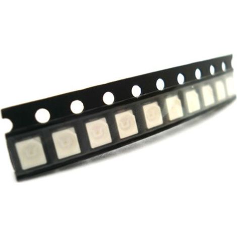 10 PZ Led SMD 3528 Rosso 2.0-2.2V 20mA 600 mcd