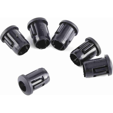 mm LED-Lampenfassung, 50 Stück, Diodenhalter, Nylon, schwarze Clip-Blende, nützlich (1/5)