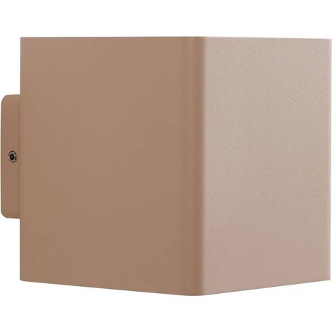 Lucande Lámpara de pared Led exterior 'Aaron' en Blanco Aluminio