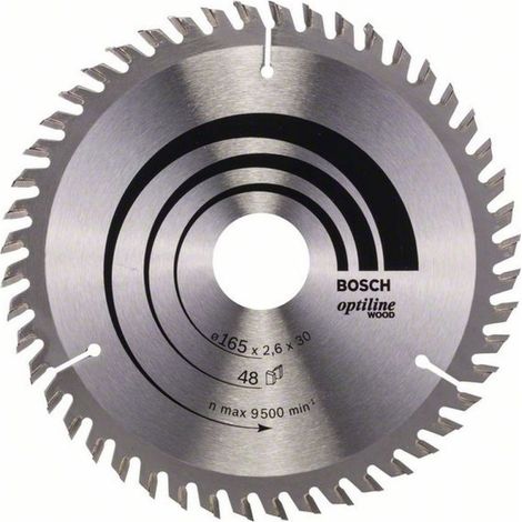 Bosch PRO Wood Kreissägeblatt, 165 x 2,6 x 30 mm, T48 (1/4)