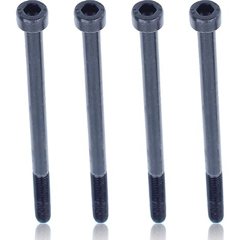 4Pcs Silenziatore di scarico Silenziatore Viti Bulloni Kit per Husqvarna 340 345 346XP 350 351 353 E EPA Motosega  503204587 503202987 (1/5)