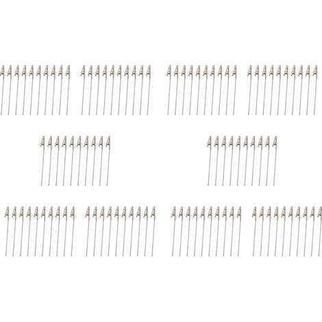 100 pinces crocodiles métalliques avec tige métallique, pour (1/5)
