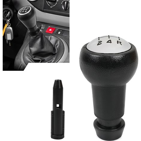 Pomo de palanca de cambios negro para Peugeot 106, 107, 205, 206, 207, 301, 306, 307, 308, 406, 407, 605, 807, 2008, 3008, 5008 y Citroën C2, C3, C4, B6, B9. (1/5)
