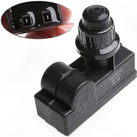 Allumeur à bouton-poussoir noir pour barbecue à gaz à 2 prises (piles AA) (1/4)