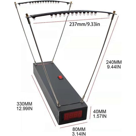 Hochempfindlicher Drehzahlmesser mit großer effektiver Fläche, 6 V und einem durchschnittlichen Drehzahlregelbereich von 30-9999 FPS.