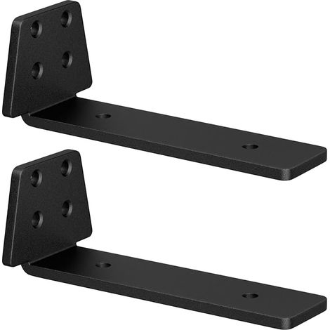 Wall Shelf Brackets 15 cm Black (1/5)