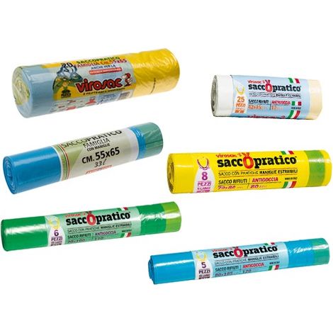BUSTE SACCOPRATICO PZ 6 CM70X100 VERDE